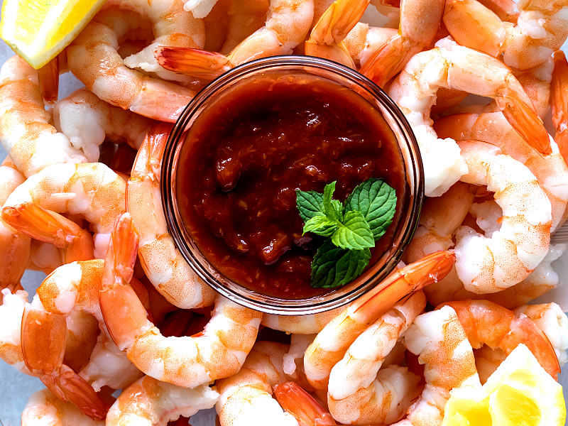 Peteys Summertime Seafood Restaurant Shrimp Cocktail Platter