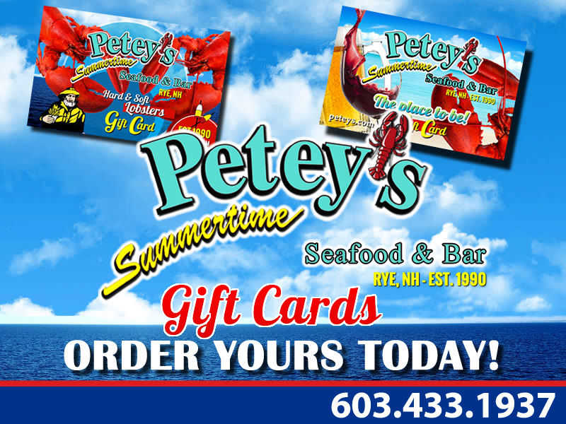 Peteys Summertime Seafood & Bar - Gift Cards Peteys Summertime Seafood & Bar - Gift Cards